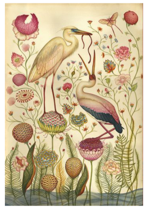 Herons and Alliums