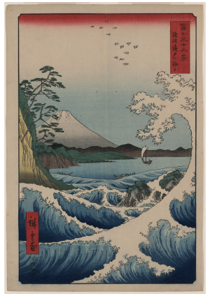 Sea at Satta in Suruga Province
