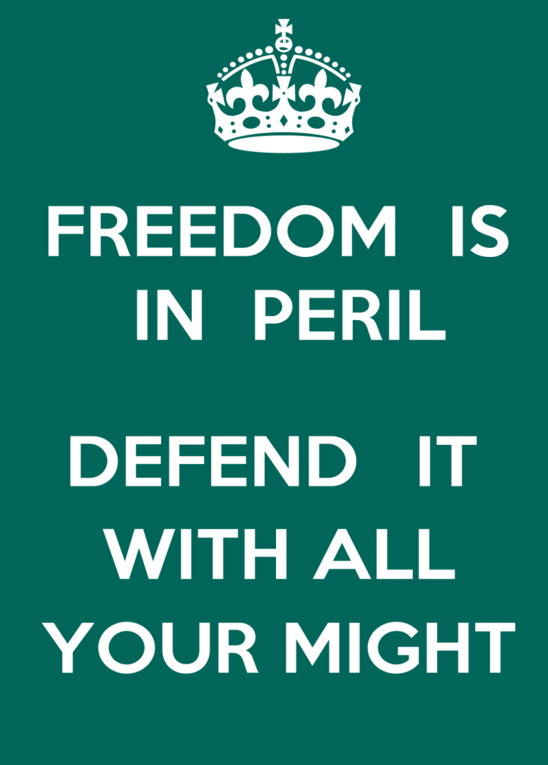 Freedom is in Peril